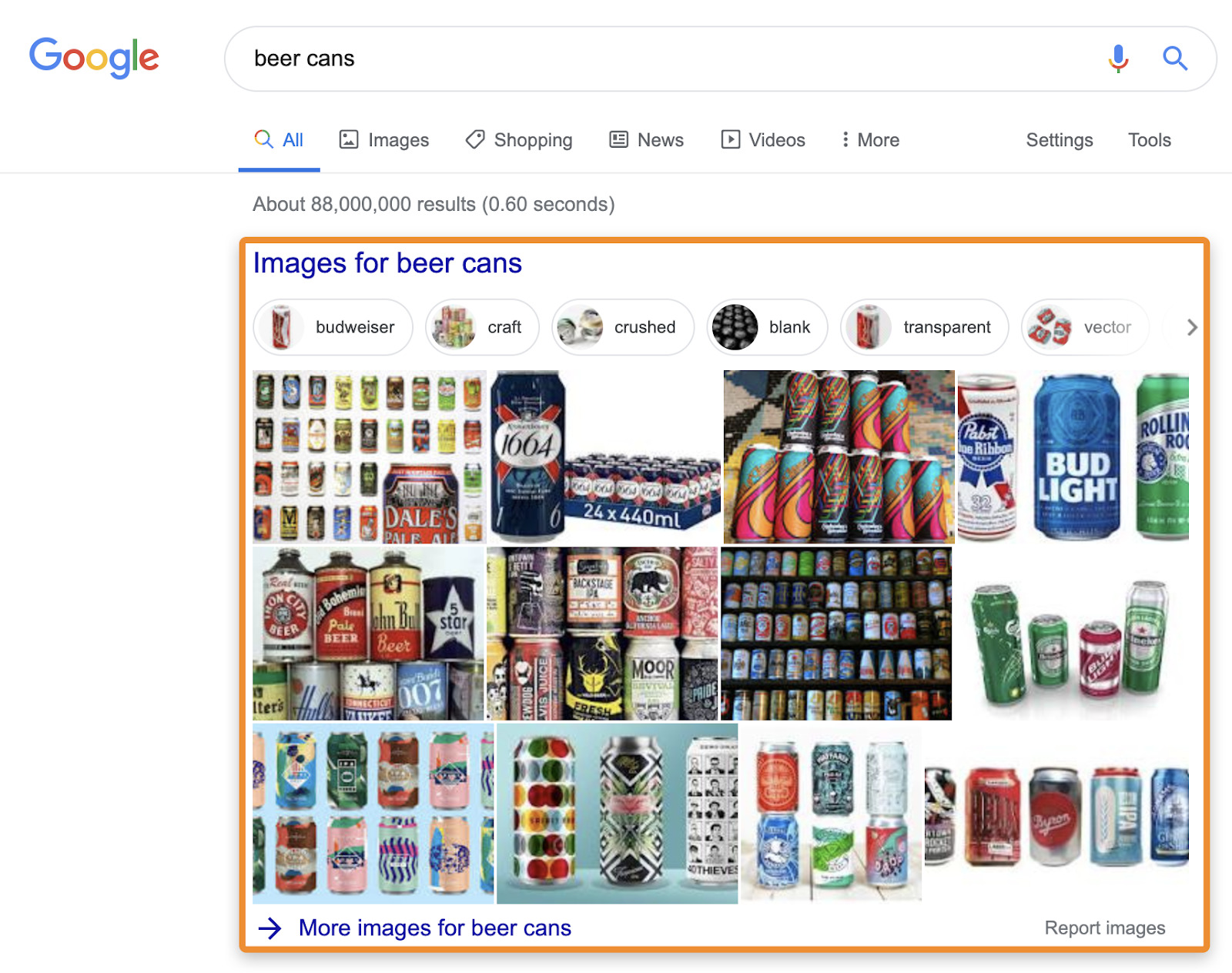 Google image results